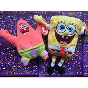 New Beanie Babies Collection Rare Set Spongebob